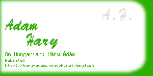 adam hary business card